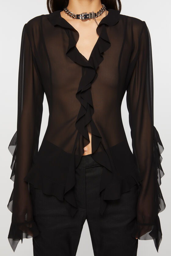 (image for) Clear Ruffle blouse